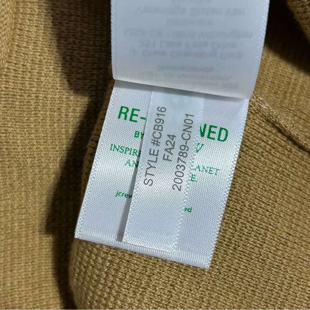 J. Crew Patch Pocket Lady Jacket Cardigan Sweater Honey Brown Preppy Academia